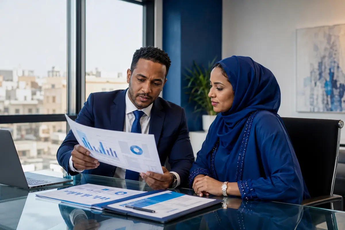 فريق استشارات مالية محترف